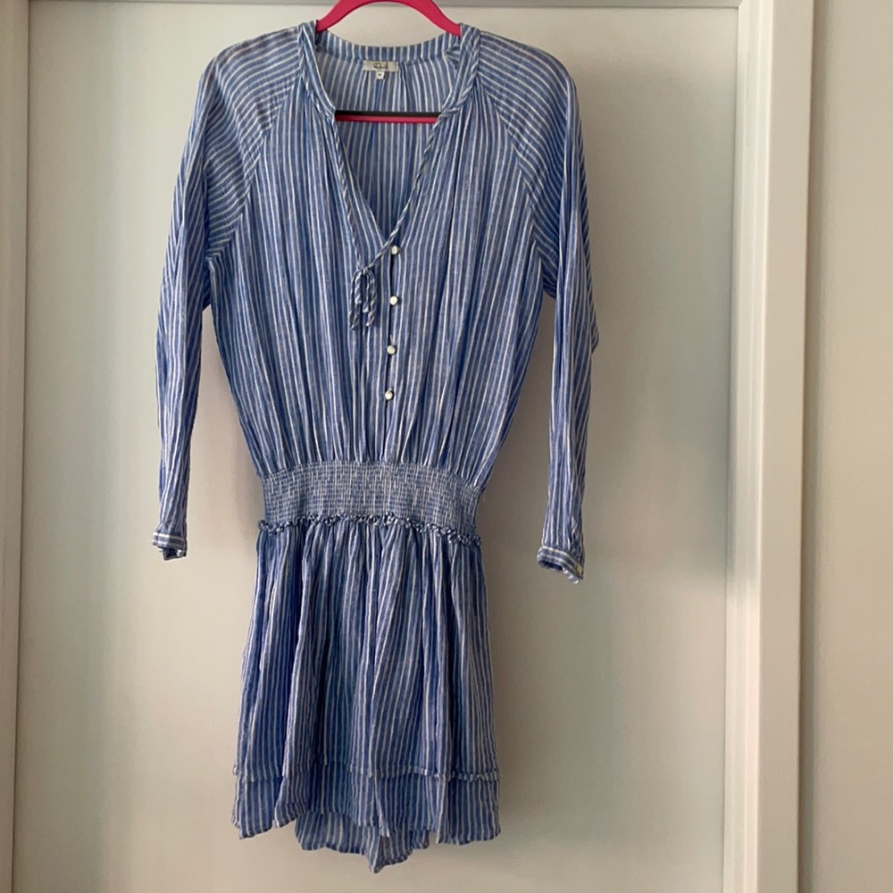 Rails blue and white striped dress
